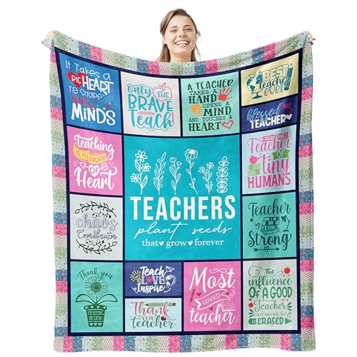 Gifts for Teachers Women, Teacher Gifts for Women Blanket 50"x 60"