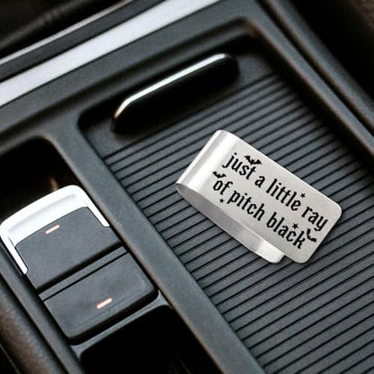 Just A Little Ray of Pitch Halloween Visor Clip for Cars Gifts - color: silver 7