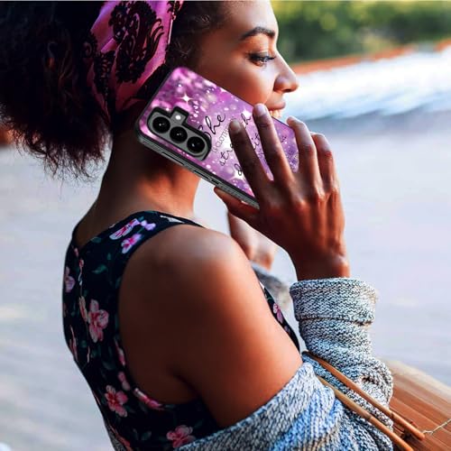 Case for Samsung Galaxy S26 Plus/ S25 Plus/ S24 Plus 6.7 inch, Heavy Duty 3 in 1 Hybrid Hard PC & Soft Silicone Shockproof Drop Protection Case, Christian Quote Bible Verse Proverbs 31:25 - color: Christian Quote Bible Verse Proverbs 31:25, size: Galaxy S