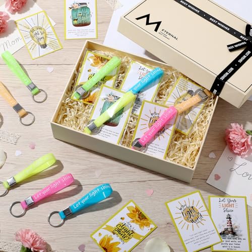 Kenning 50 Sets Let Your Light Shine Keychain, Glow in The Dark