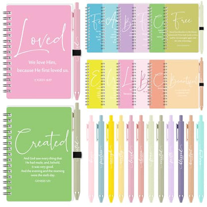 Kosiz 36 Sets Christian Gifts Bulk Prayer Journals Pens, Cute Color - color: Cute Color