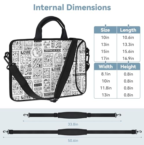 RICHEN 10 inch Messenger Bag Carrying Case with Handle Accessory Pocket Fits 7 to 10-Inch Laptops/Notebook/Kids Tablet (7-10.2 inch, Animal Cartoon) - color: Animal Cartoon, size: 7-10.2 inch