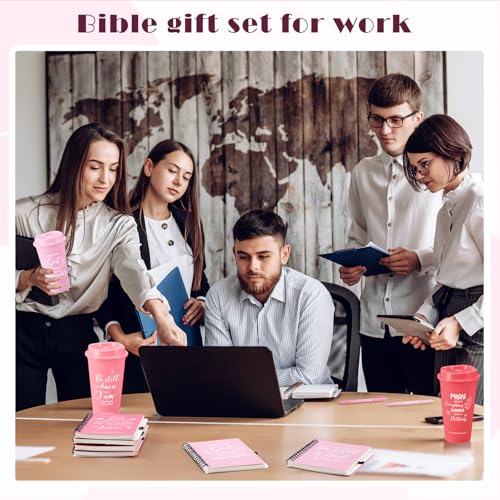 Skylety 12 Set Christian Gifts Bulk Scripture Cup Set, Pink Gradient - color: Pink Gradient