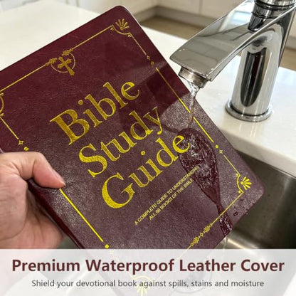 Large Print Bible Study Guide,66 Books Guided Devotional Prayer Journal