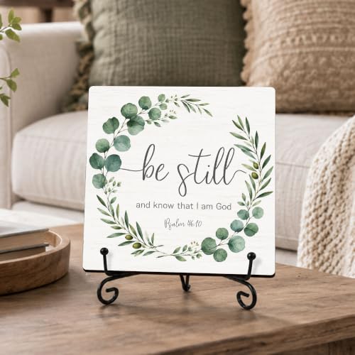 Be Still and Know That I Am God Wood Sign 5.1" Christian Decor(031 - color: Be still2
