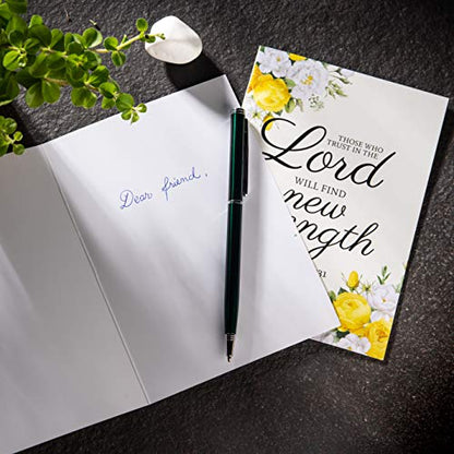 DIVERSEBEE Inspirational Christian Greeting Cards of Encouragement (Floral) - color: Floral