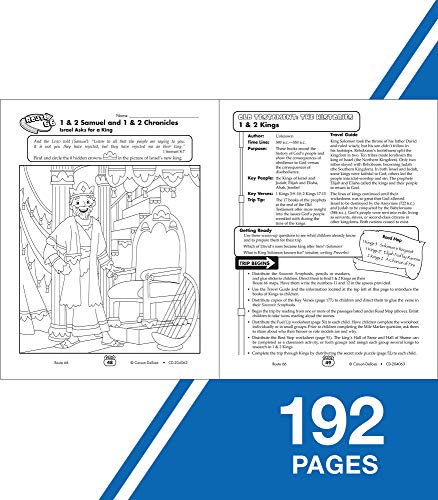 Carson Dellosa Route 66: The 66 Books of the Bible for Kids—Grades 2-5 Bible Stories for Children With Arts and Crafts, Puzzles, Group Activities (192 pgs)