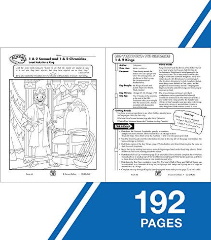 Carson Dellosa Route 66: The 66 Books of the Bible for Kids—Grades 2-5 Bible Stories for Children With Arts and Crafts, Puzzles, Group Activities (192 pgs)