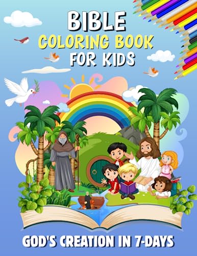 God's Creation in 7- Days: Bible Coloring Book for Kids