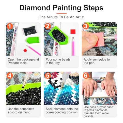 Castle Diamond Art Kits for Adults, Diamond Painting Kits for Beginner - color: JOJO-DP70