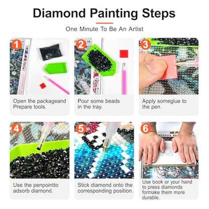 Castle Diamond Art Kits for Adults, Diamond Painting Kits for Beginner - color: JOJO-DP70
