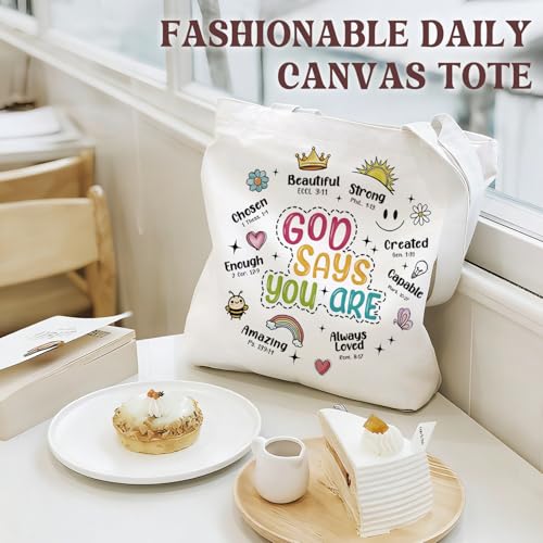 Bible Tote Bags Cute Christian Preppy Canvas Tote Bag Christian Gifts for Women Reusable Shopping Bags(Parent) - color: Bible-12