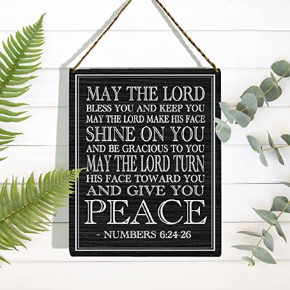 KongMoTree Numbers 6:24-26, May the Lord Bless You and Keep You, Scripture Art, Bible Verse, Bible Verse Wall Art, Bible Verse Sign, 8x10 Inch(GMS618) - color: Numbers 6:24-26 - 3