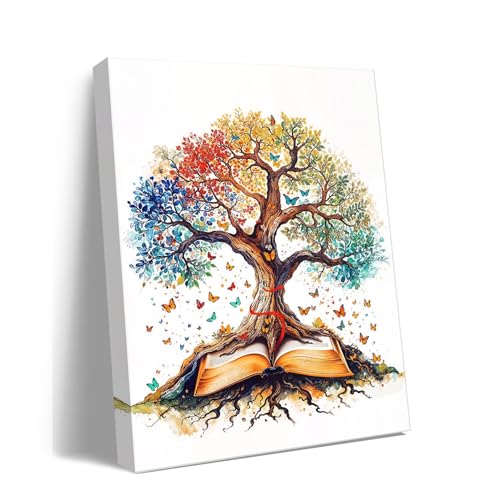 Tree of Life Wall Art - The Bible Religious Canvas Painting, christian gifts for catholic women, christians, Christmas wall decorations, Wall pictures for christians Living Room, Bedroom, Office,baptism,home decor,A-427 - color: Tree of Life Wall Art
