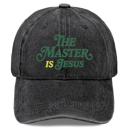 Y'Alls Need Jesus Hats for Mens Aesthetic Washed Distressed Baseball Cap - color: Black8