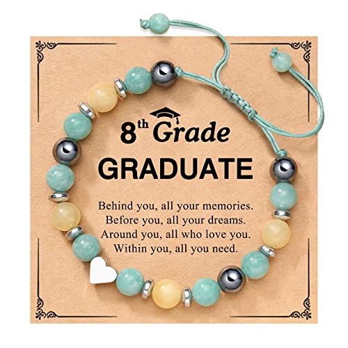 UPROMI To My Daughter/Granddaughter/Niece Bracelet Gifts for Girls - style: 8th Grade Graduate