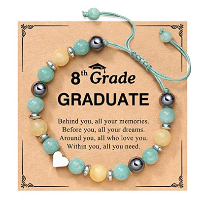 UPROMI To My Daughter/Granddaughter/Niece Bracelet Gifts for Girls - style: 8th Grade Graduate