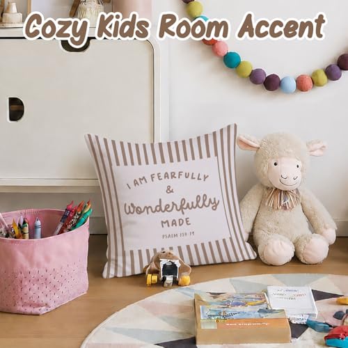 Kids Room Decor Pillow Covers 18x18,Bible Verse Throw Pillow Cover - color: Bible
