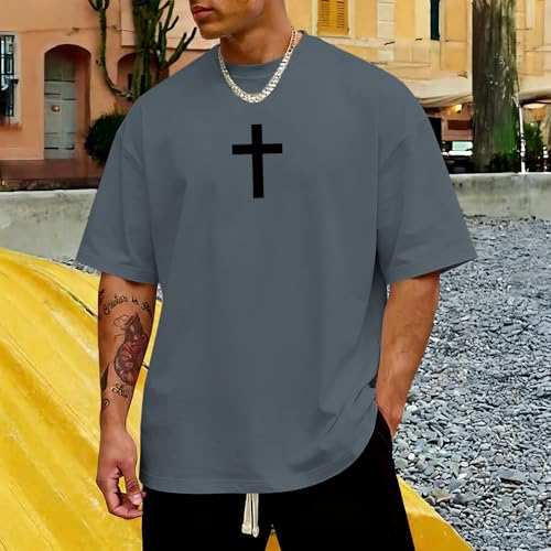 Mens Christian Bible Verse Shirts Dear Person Behind Me T Shirt Religious Jesus Inspirational Cross Graphic Tees - color: Dark Gray, size: XX-Large