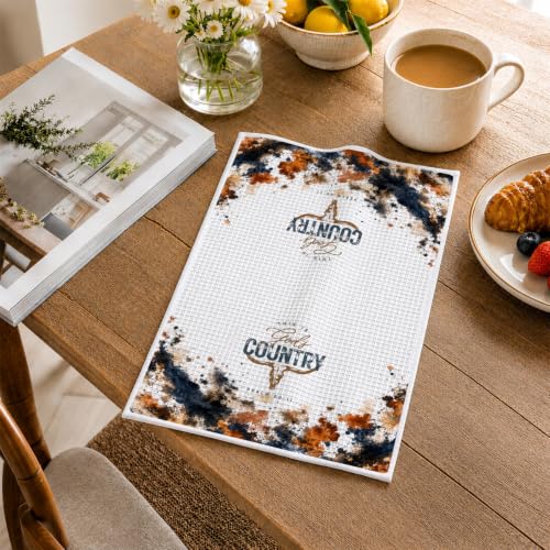 Western Christian Kitchen Hand Towels 16x24 Inch - color: Western
