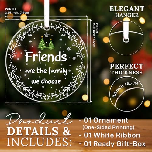 HEXMOZ Best Friend Ornaments for Women - Friends Christmas Ornaments - color: Friends 2
