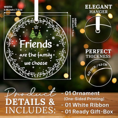 HEXMOZ Best Friend Ornaments for Women - Friends Christmas Ornaments - color: Friends 2