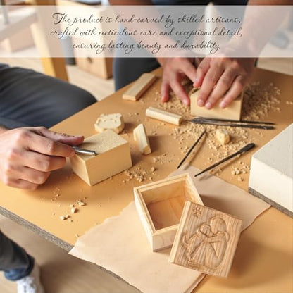 KATINAT Hand-Carved Wooden Dog Mom Gifts for Women, Pet Memorial Gift for Loss of Dog, Truly a Friend, Sculpted Hand-Painted Keepsake Box, Carving of Best Friends - color: Katinat- KL Mother & Dog Box
