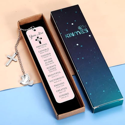 Bible Bookmarks for Women Baptism Gifts for Teen Girls Christian Back to School Gift for Daughter Confirmation Bookmark for Teen Girl Faith Based Birthday Christmas Stocking Stuffers