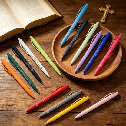 15 Pcs Bible Pens Christian Pen, Bible Verse Pens with ST Nip - color: Grey