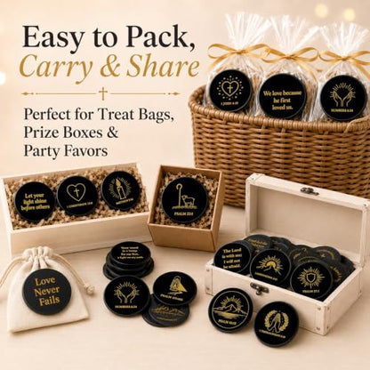 600 Pcs Christian Coins Gift Bulk Religious Bible Verse Coins Sunday School Rewards