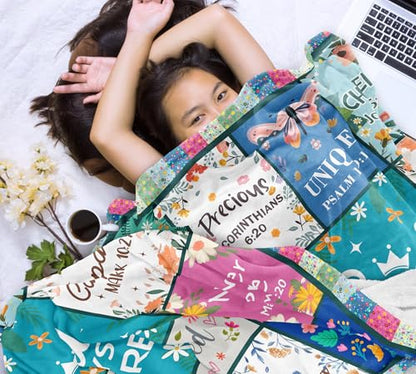 Christian Gifts for Women, Sentimental Catholic Soft Throw 80x60in - size: 80x60inches