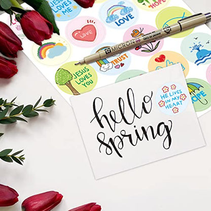Fancy Land Kid-Drawn Christian Stickers Easter Religious Stickers Kids