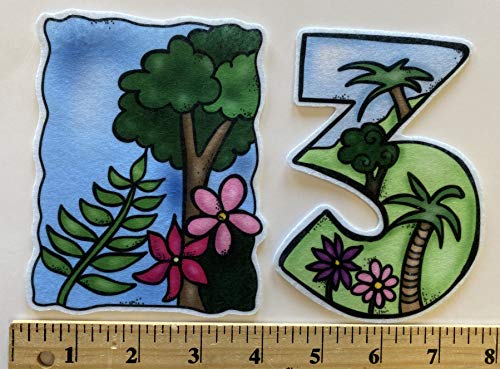 Days of Creation 23 Felt Figures Bible Felt Flannel Board Lesson coloring - size: 1-Medium Days of Creation Set