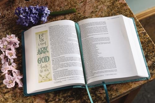 NIV, Beautiful Word Bible, Updated Edition, Peel/Stick Bible Tabs, Leathersoft, Teal, Red Letter, Comfort Print: 600+ Full-Color Illustrated Verses