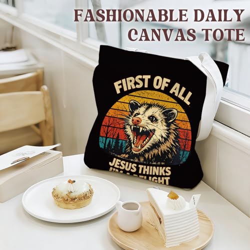 Bible Tote Bags Cute Christian Preppy Canvas Tote Bag Christian Gifts for Women Reusable Shopping Bags(Parent) - color: Christ-7
