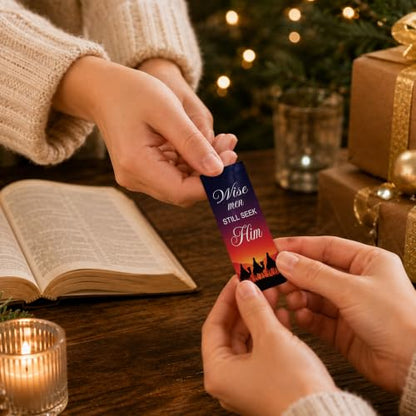 Nativity Magnetic Bookmarks, 24 Pcs Christ Birth Magnet Book Marks Clips - style: Nativity 01