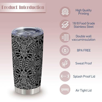 ATHAND 20oz Hidden Swear Message Stainless Steel Tumbler with Lid - color: Hidden Cuss Word Tumbler