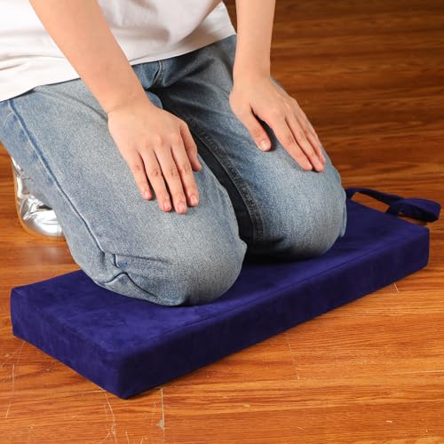 Colingmill Personal Prayer Kneeler Pad 18 3/4 Inch Christian Kneeler Pillow - color: Navy Blue