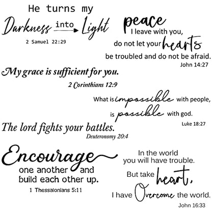 BBTO Bible Verse Stickers Peel & Stick,Encourage One Another - style: Encourage One Another