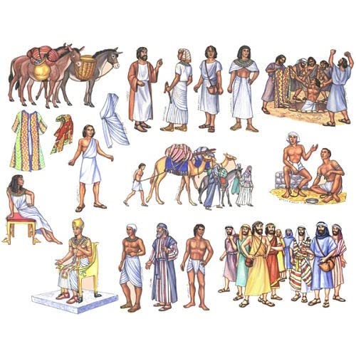 The Story of Joseph in Egypt Felt Figures for Flannel Board Bible Stories-precut