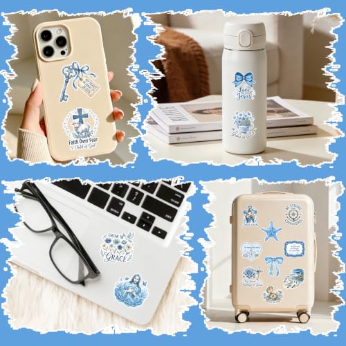 Prayer Board Stickers Supplies - 50 Pcs Blue Ocean Beachy Kit - color: Blue Beachy