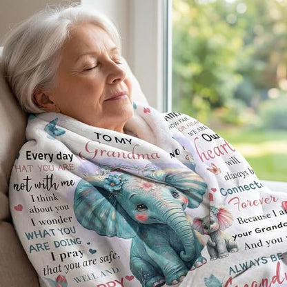 Grandma Birthday Gifts, Grandma Blanket 40"x60" - color: Grandma, size: Throw Size 40" x 60" (102 x 152 cm)