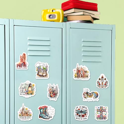 Prayer Board Kit Supplies - 50 Pcs Christian Jesus Bible Stickers - color: Watercolor
