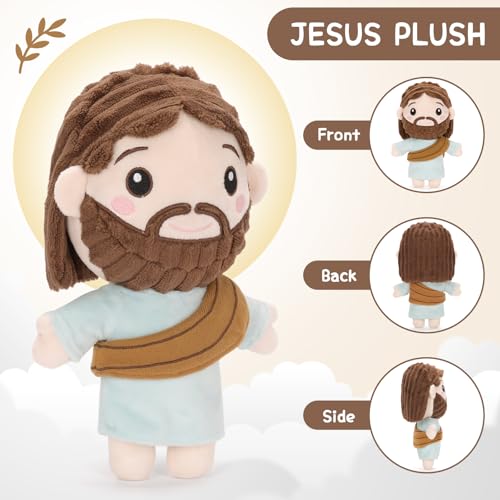 FunisFun Jesus Plush Stuffed Animal Doll Ideal Gifts for Christian Church Religious Party Favors Christmas (Jesus) - style: Standing Jesus