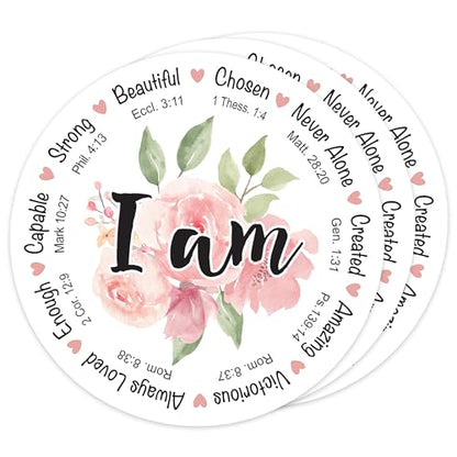 3Pcs I Am Bible Verse Stickers Christian Vinyl Stickers for Bible - color: I Am Christian 2