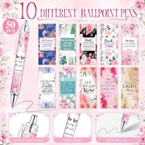 Eaasty Bible Floral Mini Notebooks Bulk Include 50 Floral Mini Notebooks for Office Birthday Wedding Baptism Sunday Church Supplies(100 Pcs, Bible) - style: Bible