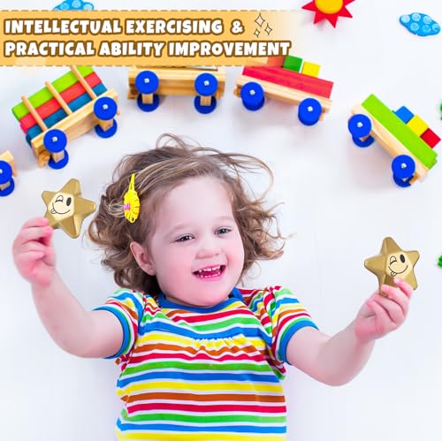 DEEKIN 72 Pcs Star Foam Relief Toys for Teens, Adults, Smile Face - style: Smile Face
