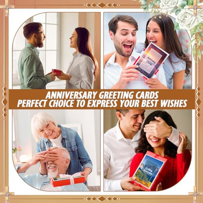 Motiskyy 80 Sets Christian Anniversary Cards with Scripture, Scenery