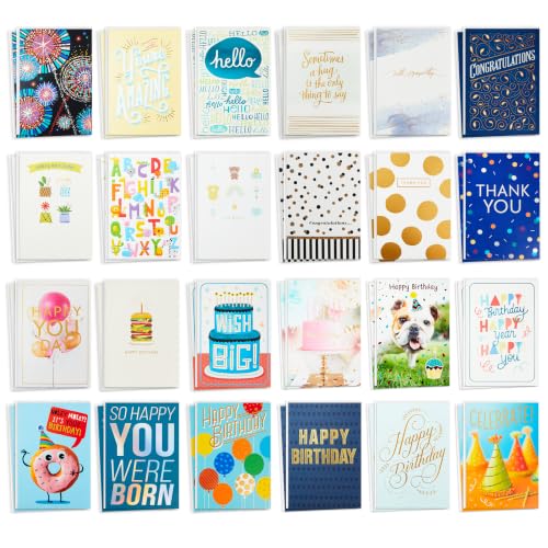 Hallmark All Occasion Cards, Assorted 48-Pack (Birthday, Thank You, Baby)