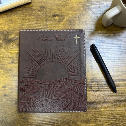 sinfinate Personalized NIV Journaling Bible with Custom Name Engraving, Christian Gift for Men, Women(Sunrise Hope)